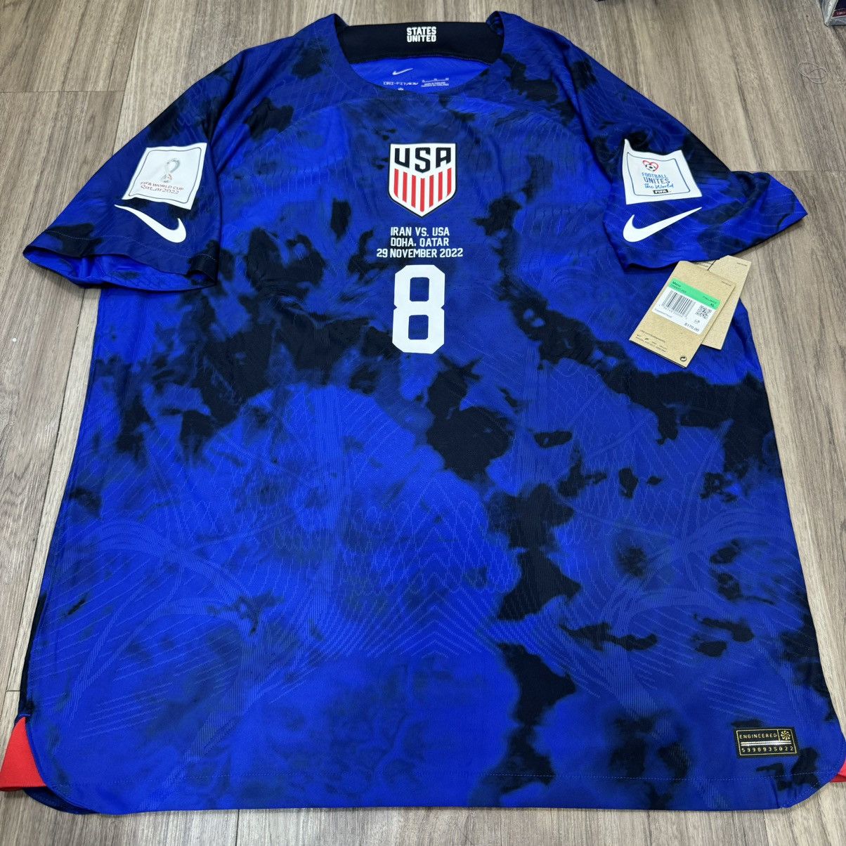 USA USMNT World Cup 2022 player issue away shirt #8 McKENNIE