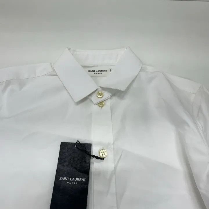Saint Laurent Paris Saint Laurent Classic White Long Sleeve Shirt-2507 Size US S / EU 44-46 / 1 - 3 Thumbnail