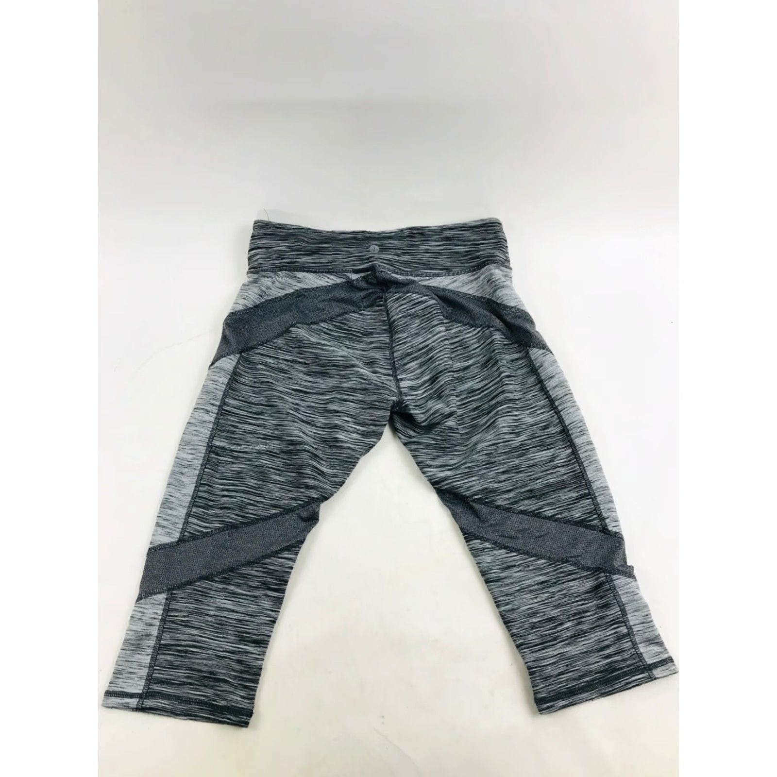 Vintage SOYBU Yoga Pants Women's Size M Black Gray Activewear Pull On Striped Stretchy Pants Womens Regular Casual Size 32" / US 10 / IT 46 - 2 Thumbnail