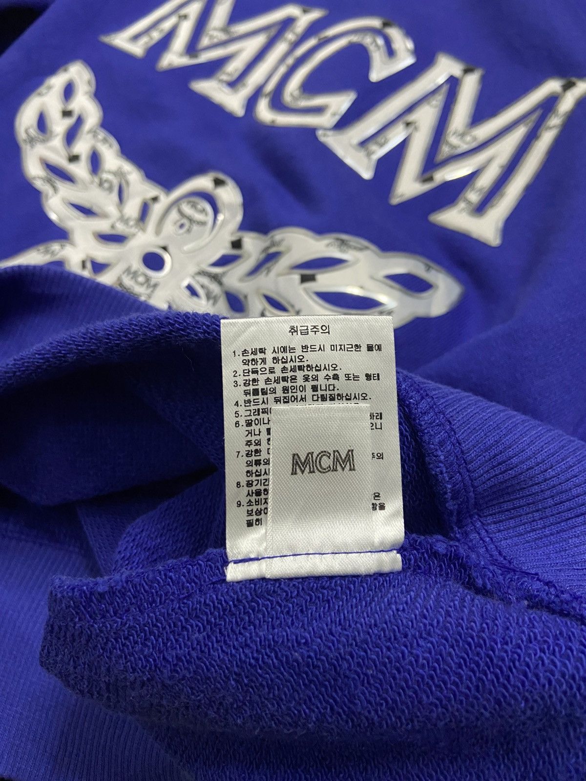 MCM MCM Luxury Metallic Logo Silver Winged Emblem Sweatshirts Size US S / EU 44-46 / 1 - 10 Thumbnail