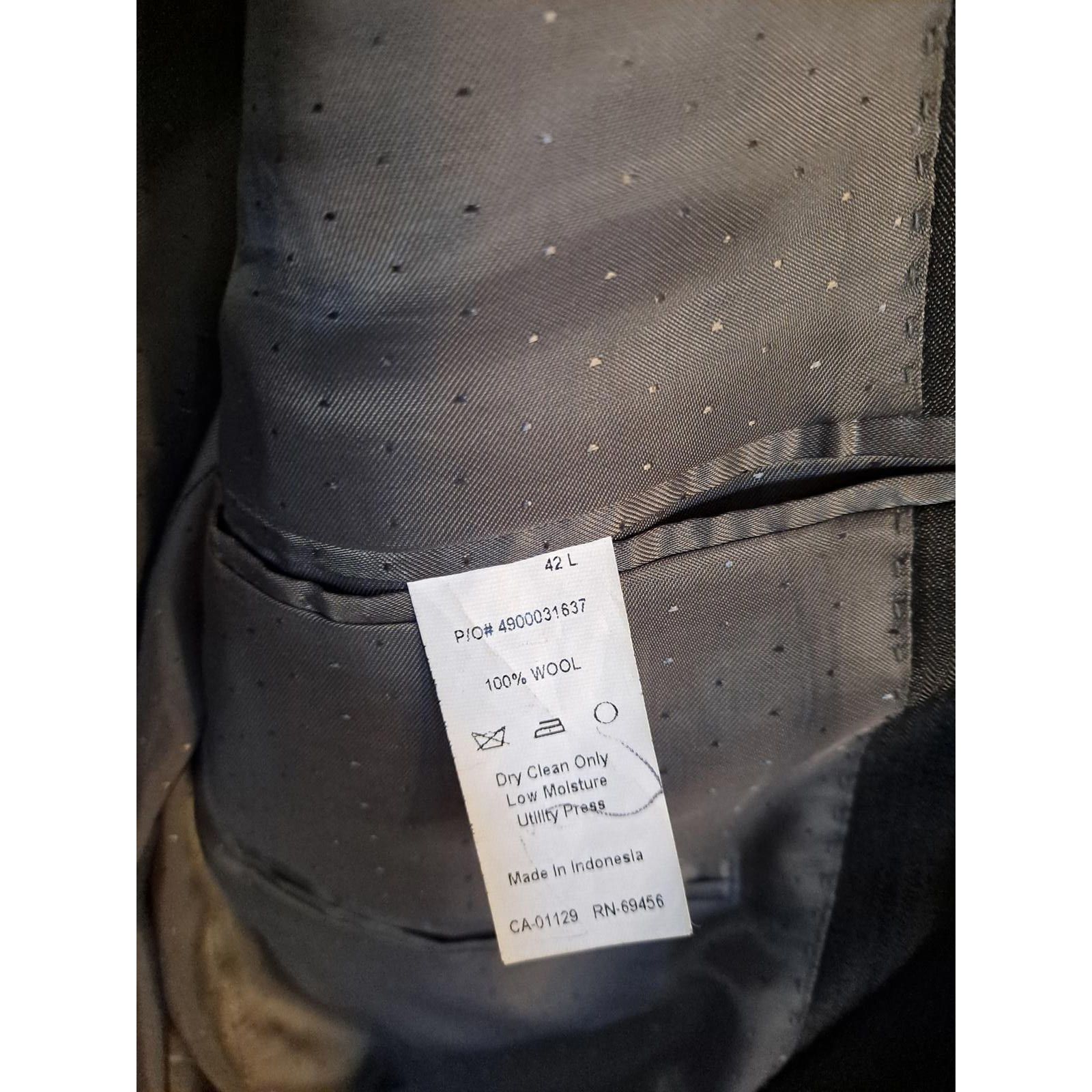 Calvin Klein Calvin Klein Blazer Slim Fit Dark Gray 2 Button Size 42L Size 42L - 6 Thumbnail