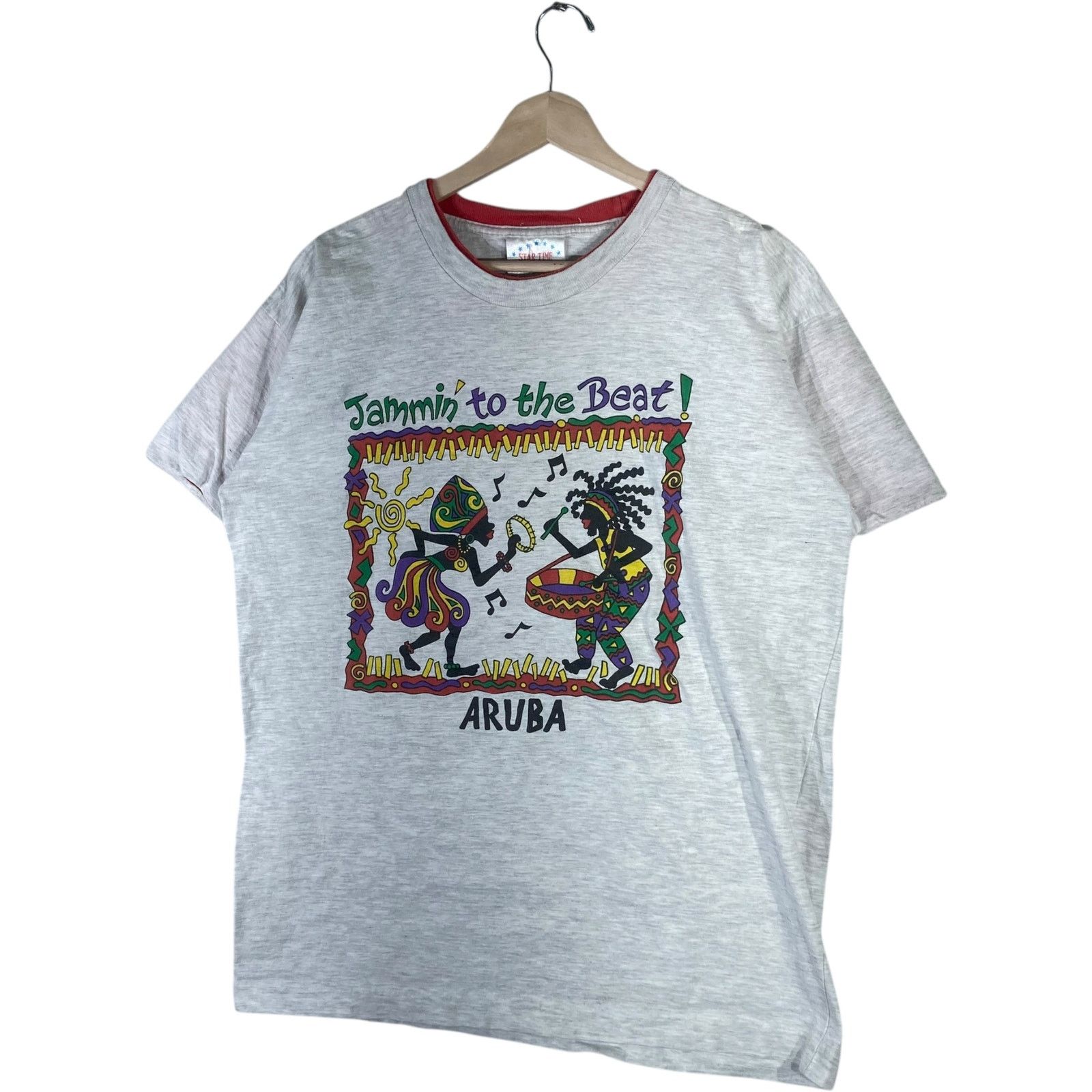 Vintage Vintage "Jammin' To the Beat!" Aruba Souvenir Tee XL Size US XL / EU 56 / 4 - 3 Thumbnail