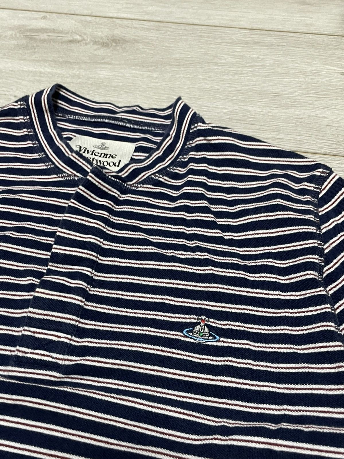 Vivienne Westwood Vivienne Westwood striped sailors tee shirt buttons orb eb0 Size US S / EU 44-46 / 1 - 3 Thumbnail