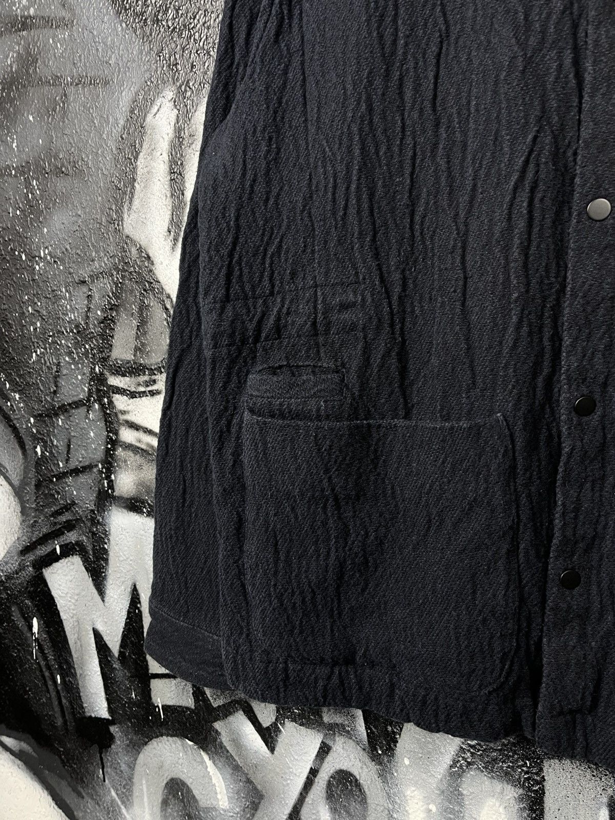 Folk Folk Assembly In Navy Texture Overshirt Jacket Men’s Size 2 Size US M / EU 48-50 / 2 - 4 Thumbnail