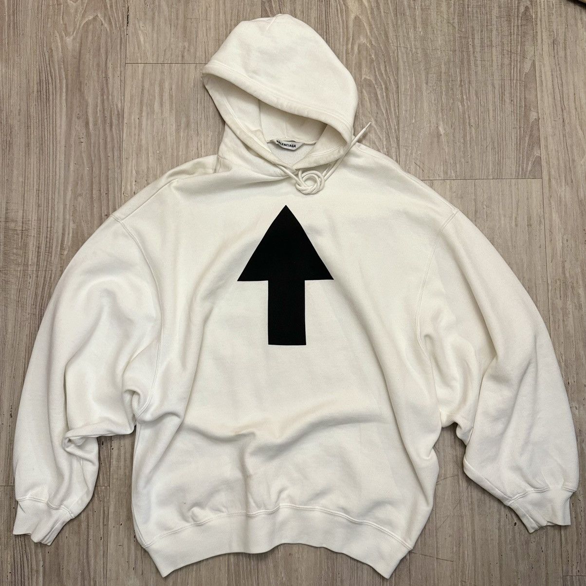 image of Balenciaga Hoodie in White, Men's (Size XS)