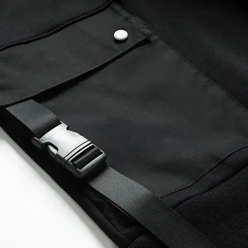VIBE Mens Winter Patchwork Multi Pockets Techwear Sweatshirt Size US XXL / EU 58 / 5 - 3 Thumbnail