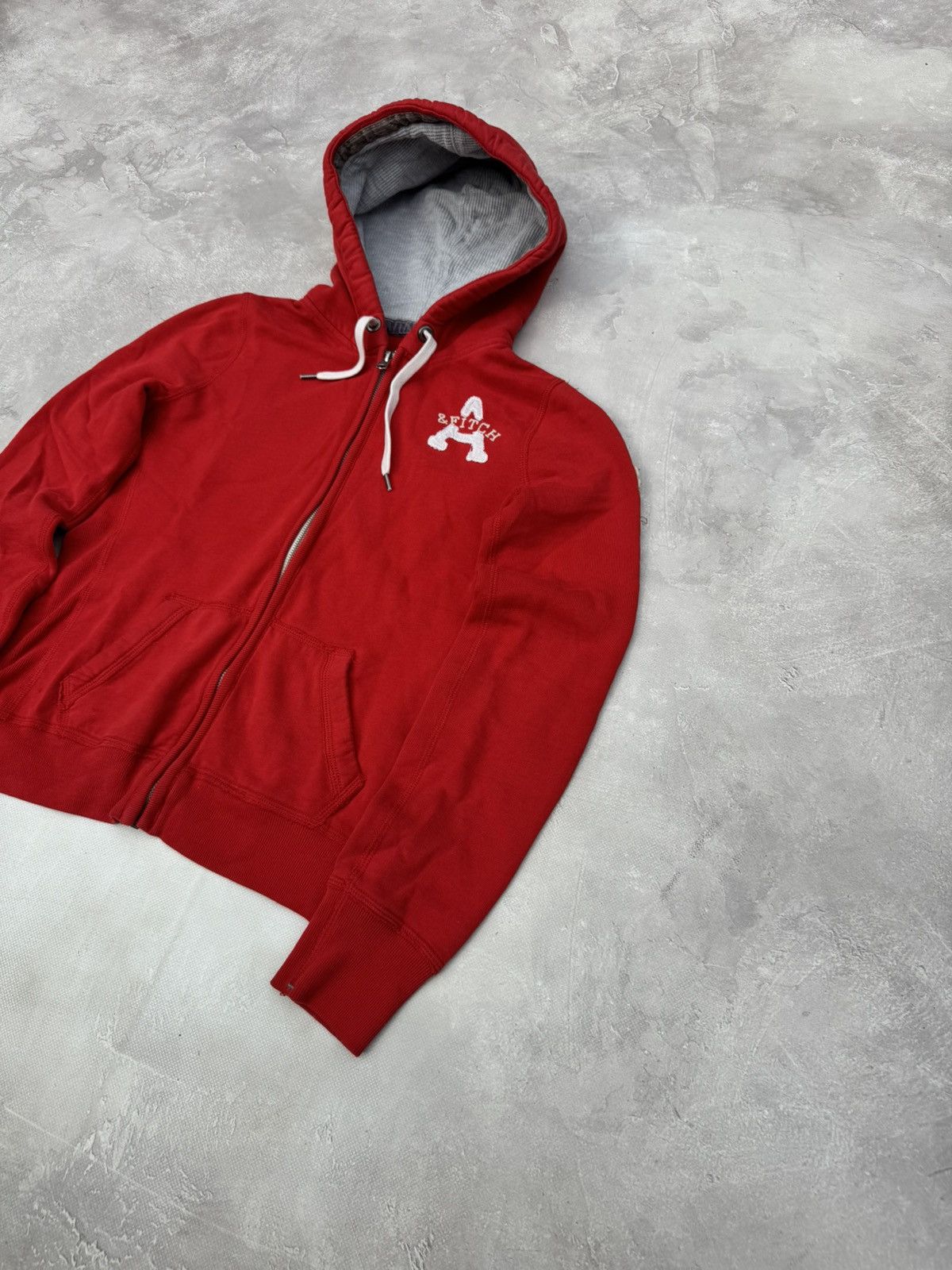 Abercrombie & Fitch Vintage Abercrombie Fitch Y2k Red Zip Hoodie Size M / US 6-8 / IT 42-44 - 3 Thumbnail