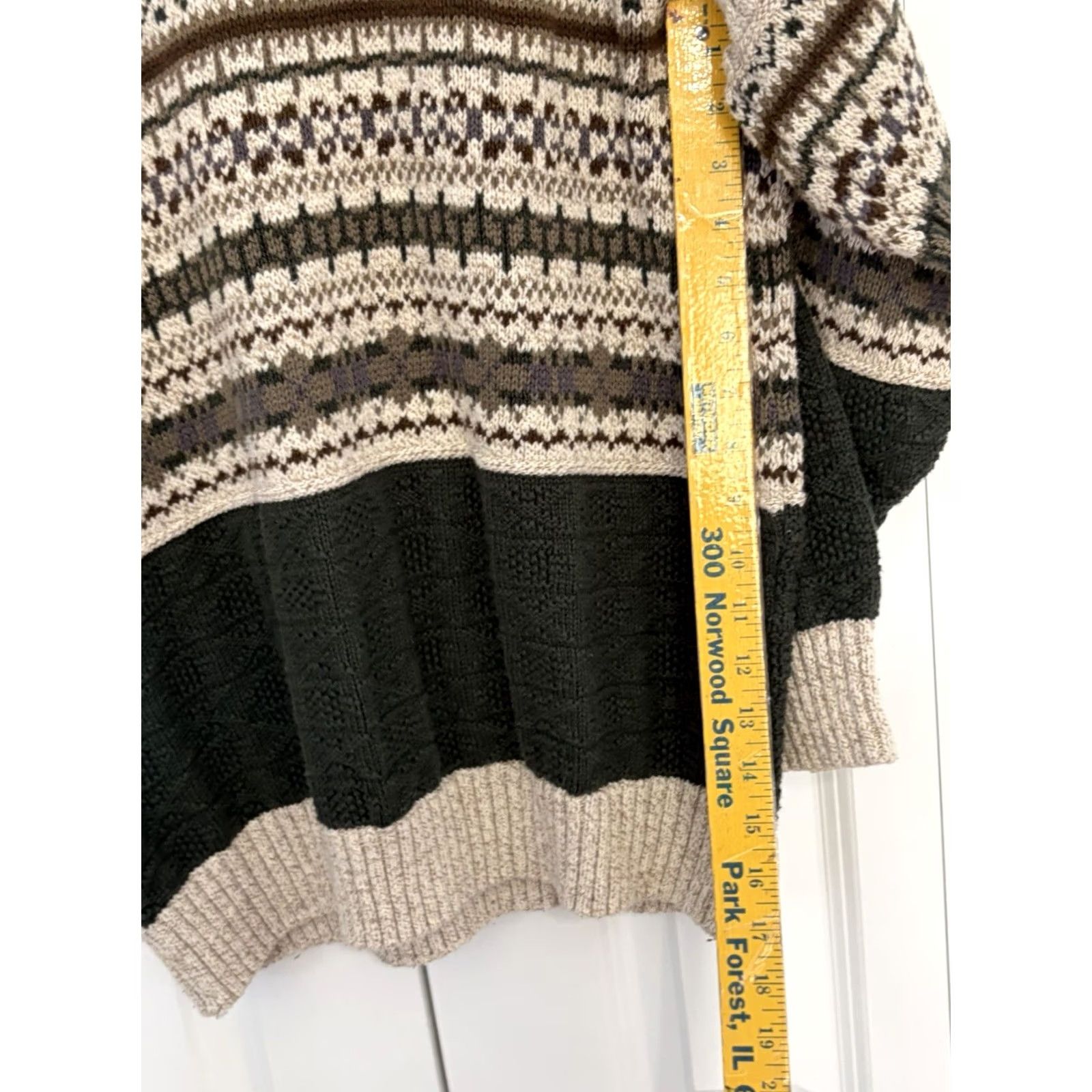 Vintage VINTAGE Northwest Territory Sweater Men M Green Textured Cotton Pullover Size US M / EU 48-50 / 2 - 4 Thumbnail