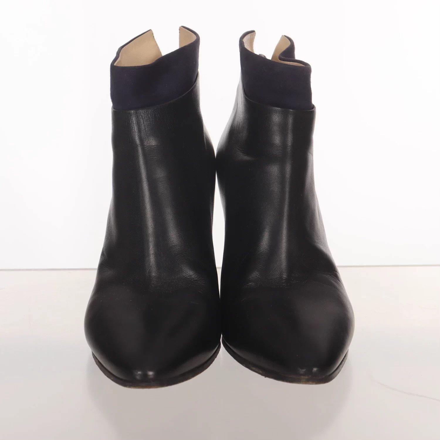 Jimmy Choo Jimmy Choo suede/lambskin colorblocked women's heels Size US 7 / IT 37 - 3 Thumbnail