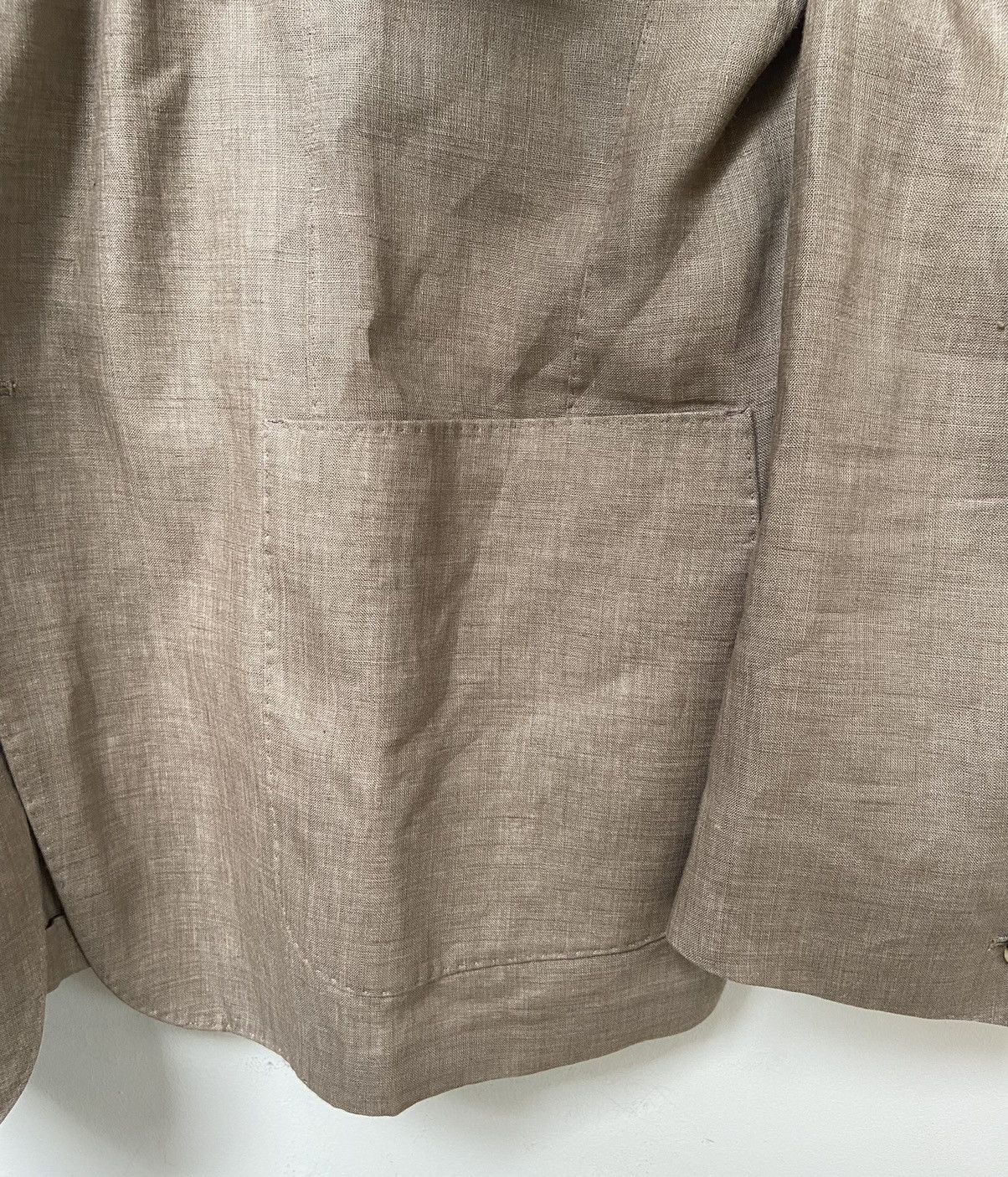 Loro Piana Loro Piana Two-Button Rain System Unstructured Linen Blazer Size 54L - 4 Thumbnail
