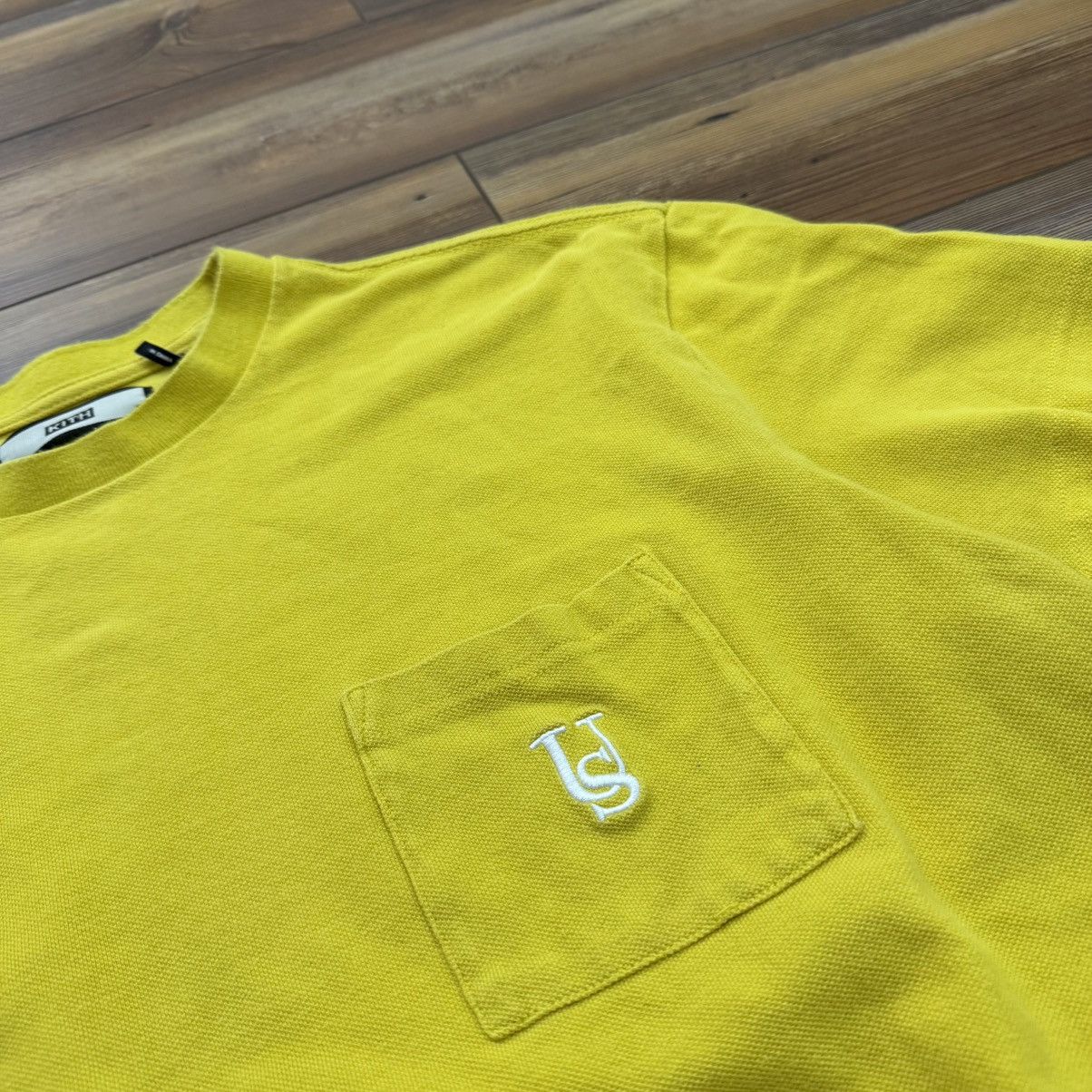 Kith KITH Pique SS US Logo Pocket Yellow Tee Shirt Size US S / EU 44-46 / 1 - 2 Thumbnail
