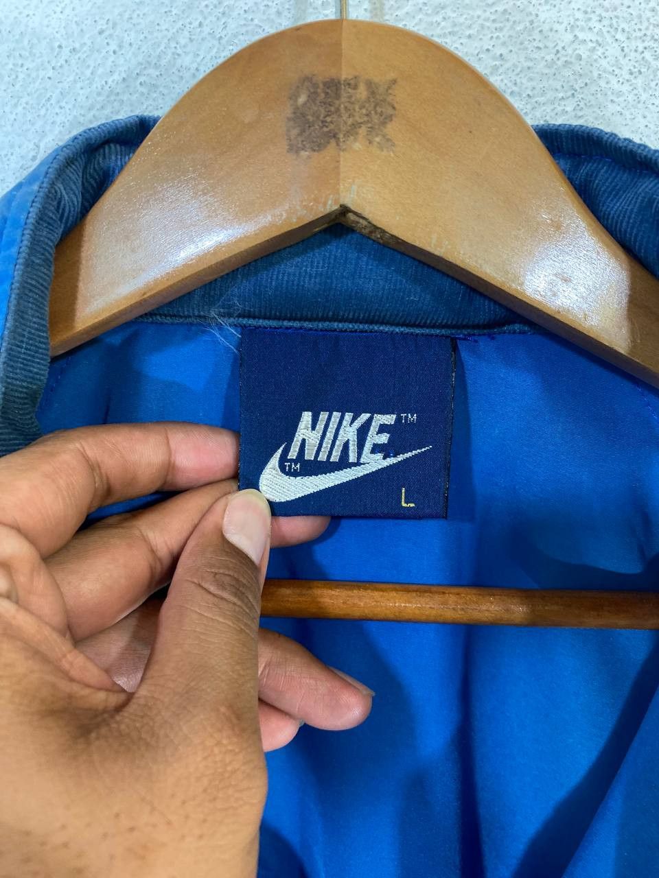 Nike vintage rare nike blue tag anorak jacket sunfaded Size US L / EU 52-54 / 3 - 6 Thumbnail