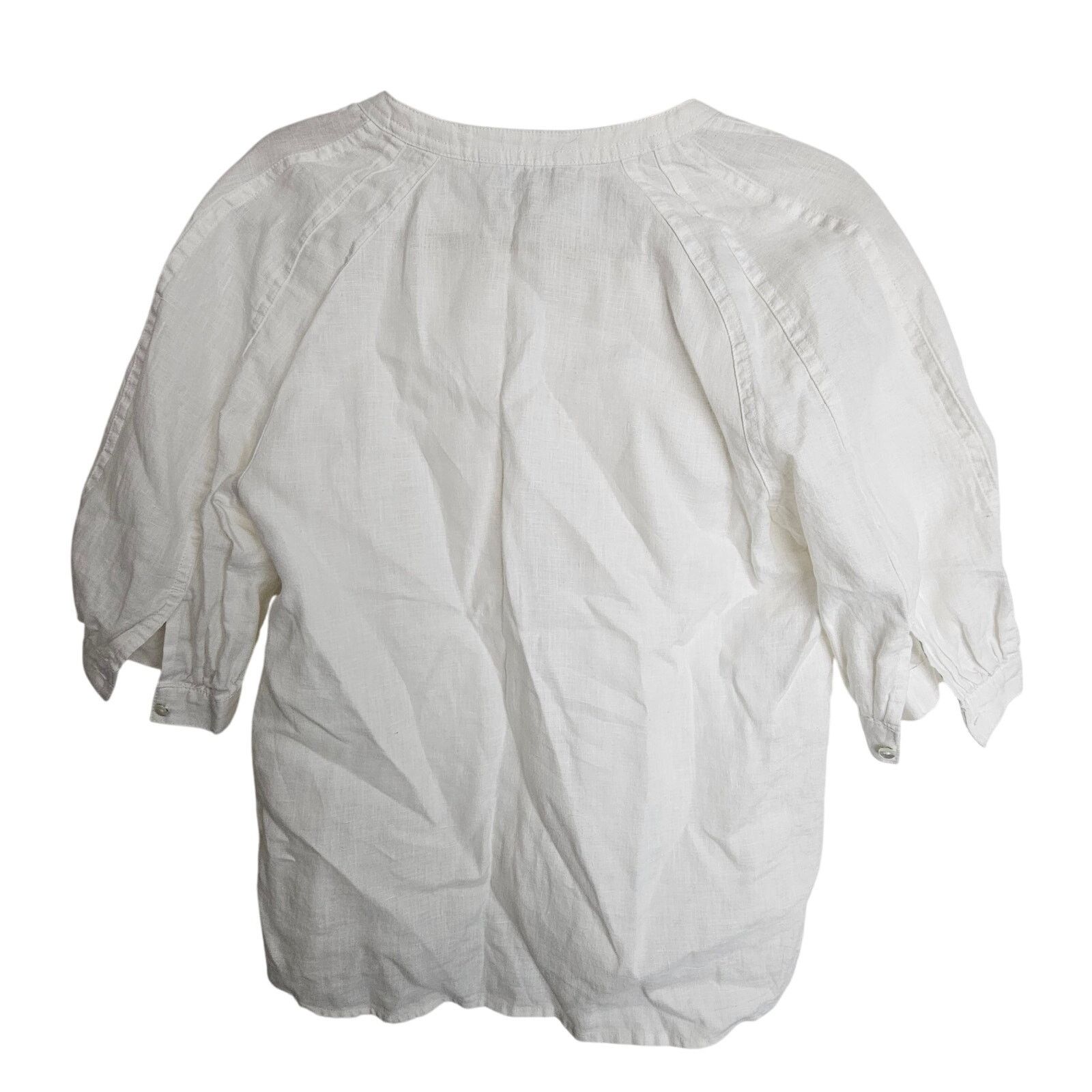 Tommy Bahama Tommy Bahama Womens White Linen Tunic Sz XS Coastal Grandma Size XS / US 0-2 / IT 36-38 - 8 Thumbnail