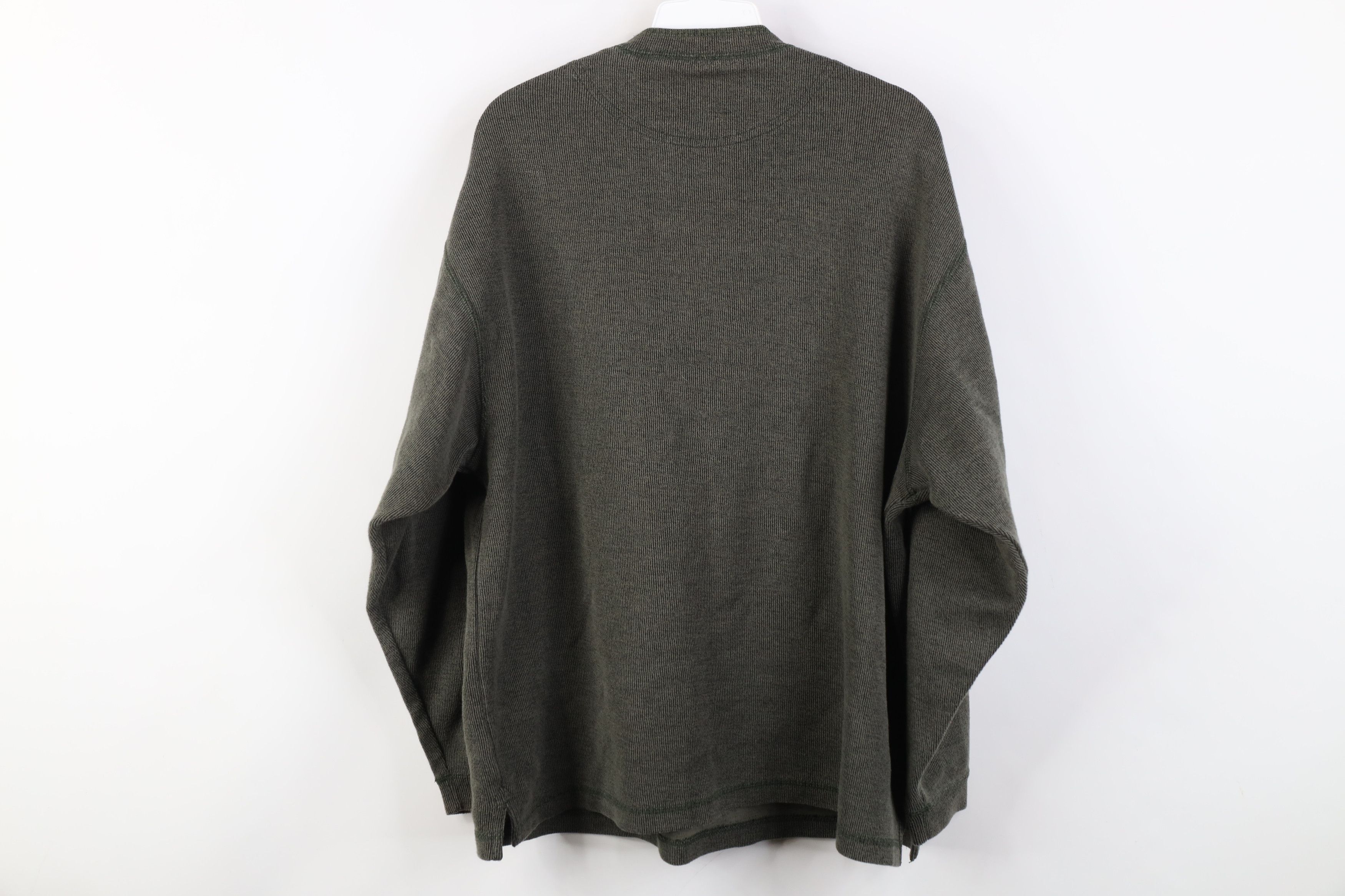 Vintage Vintage 90s Streetwear Knit Long Sleeve Henley T-Shirt Size US L / EU 52-54 / 3 - 8 Thumbnail
