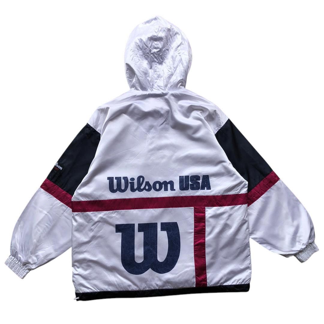 Wilson Vintage WILSON USA windbreaker hoodie jacket Size US M / EU 48-50 / 2 - 2 Thumbnail