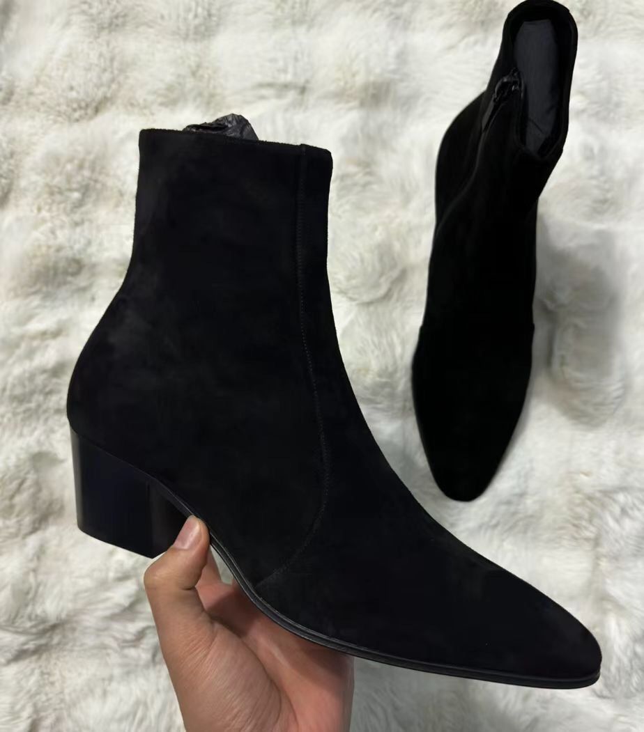 Saint Laurent Paris × Yves Saint Laurent Saint Laurent Suede Chelsea Boots Size US 7 / EU 40 - 3 Thumbnail