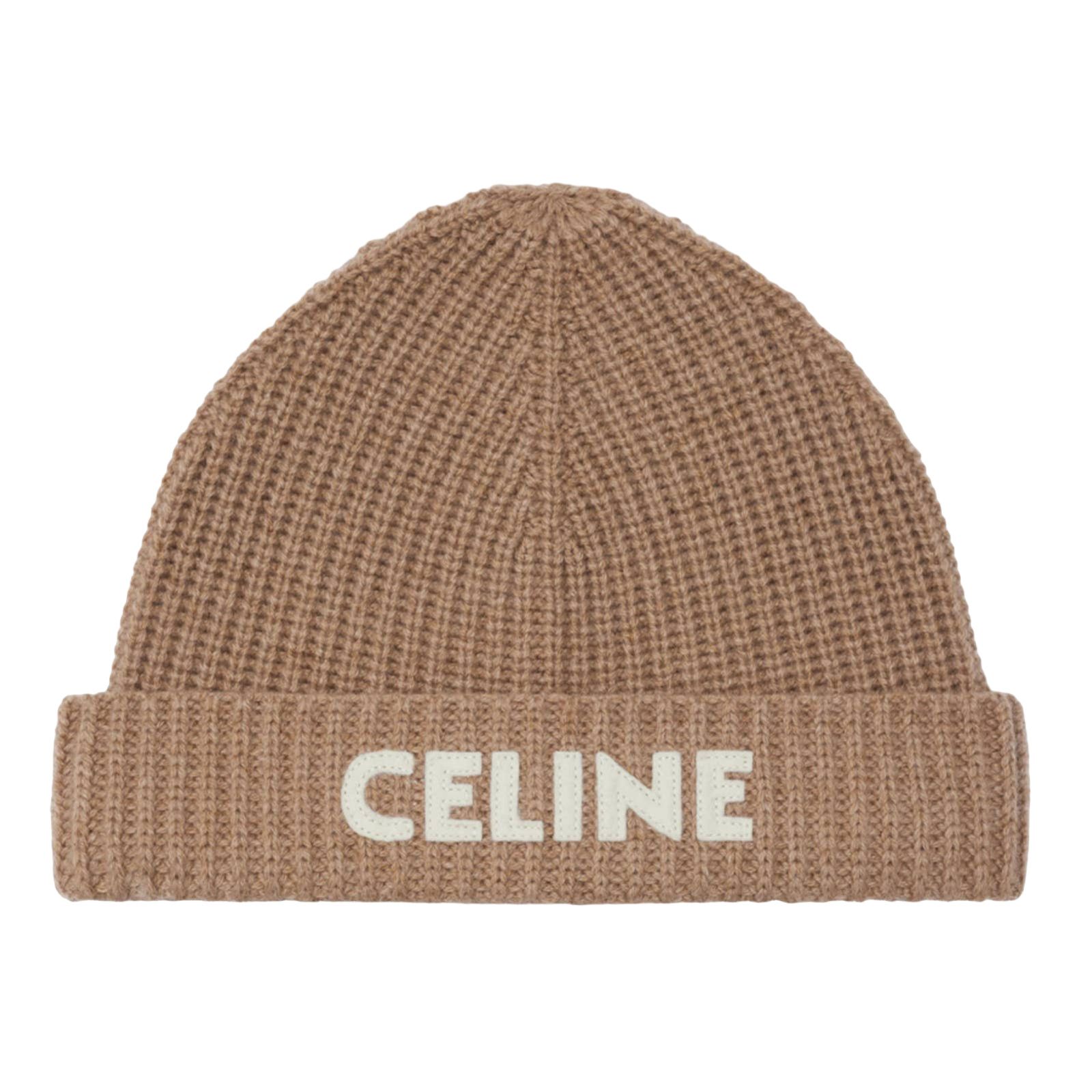 Celine Celine Paris Cashmere Knit Wool Embroidered Beanie Hat Size ONE SIZE - 1 Thumbnail
