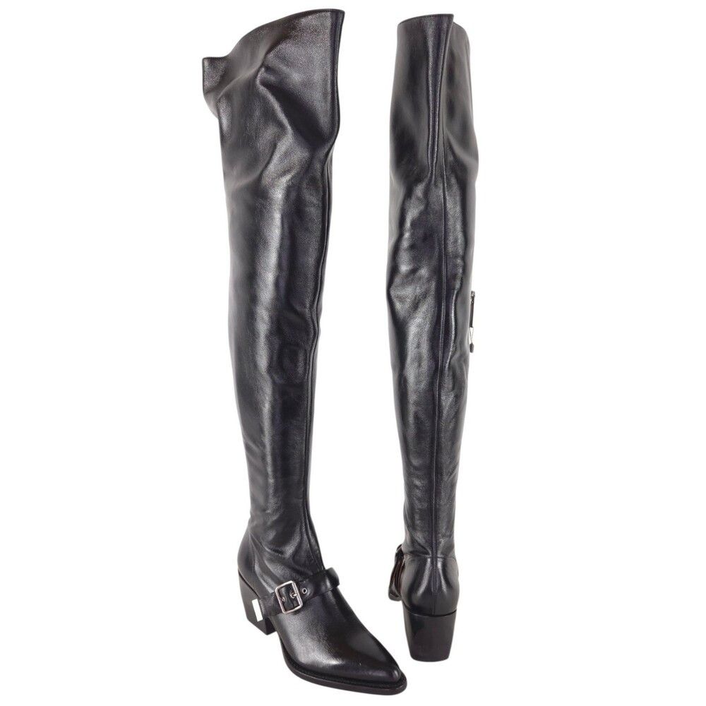 Chloe Chloe Over the Knee Harness Boots US 9.5 EU 39.5 Womens Bla Size US 9.5 / IT 39.5 - 1 Thumbnail