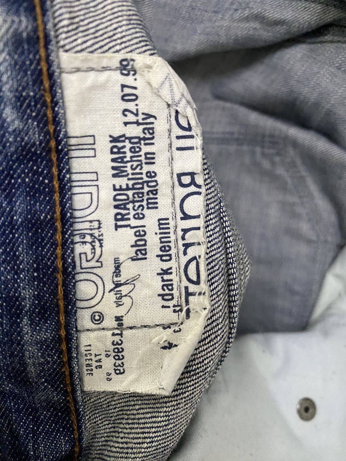 Black Barrett × Neil Barrett NEIL BARRET DISTRESS DENIM MADE IN ITALY INDIGO Size US 34 / EU 50 - 8 Thumbnail