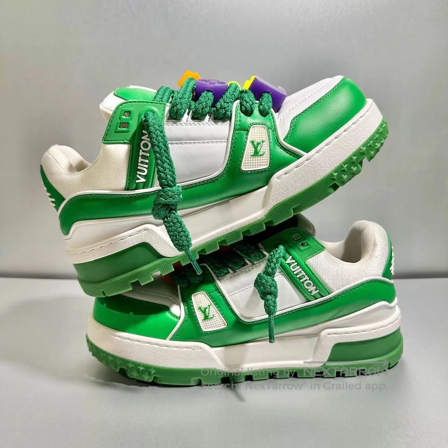 Louis Vuitton Green Low. Size US 7 / EU 40 - 4 Thumbnail