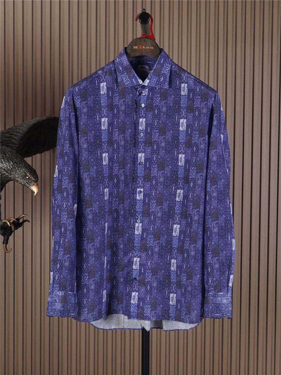 Zilli ZILLI Silk Blend Shirt for Men Size US S / EU 44-46 / 1 - 1 Thumbnail
