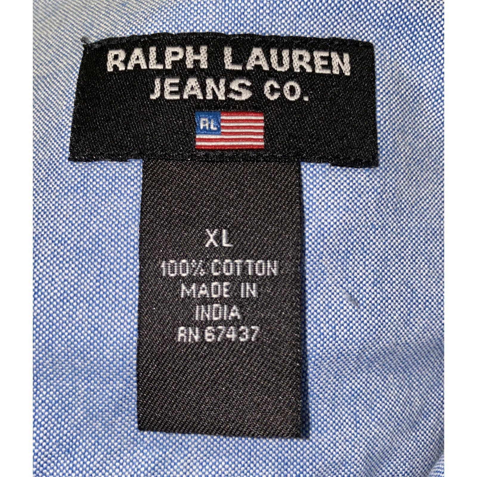 Ralph Lauren Ralph Lauren Jeans Co Mens Blue Long Sleeve Button Front Shirt Size XL Size US XL / EU 56 / 4 - 6 Thumbnail