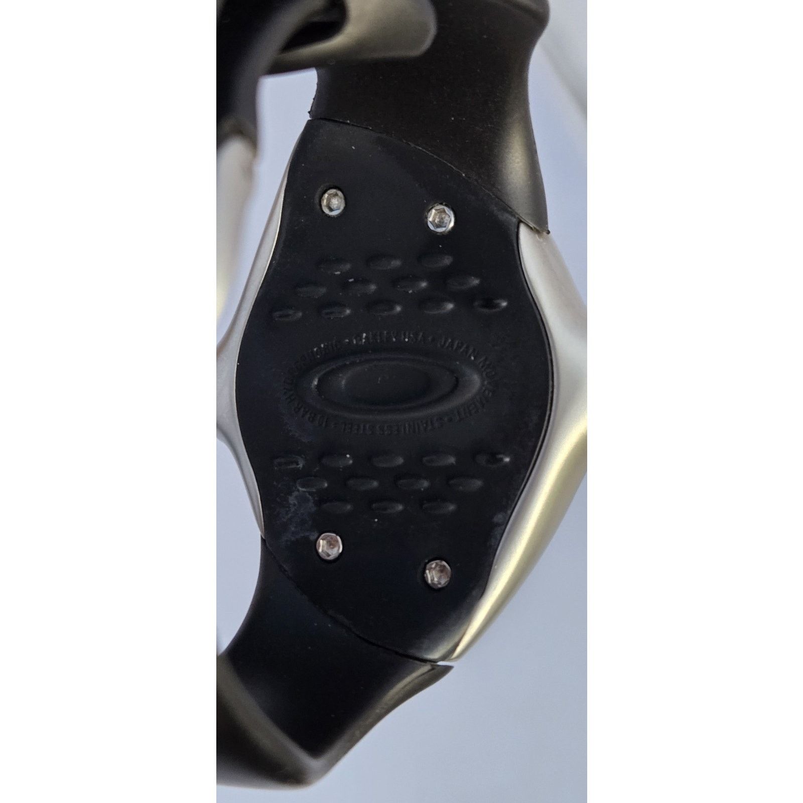 Oakley Vintage Oakley 1.0 Bullet Crush Watch Black Y2K Silver Face Size 30 - 8 Thumbnail