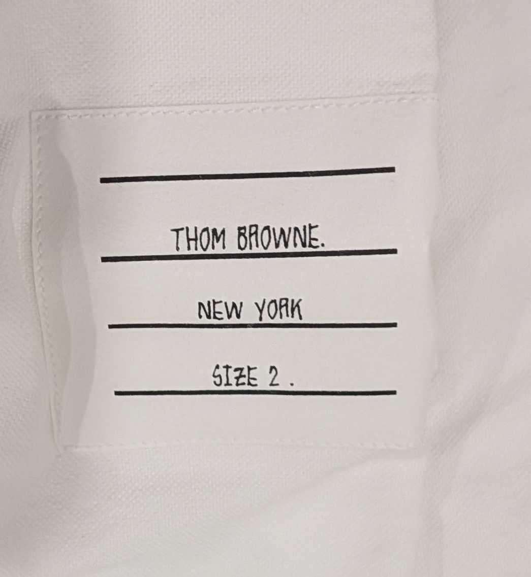 Thom Browne THOM BROWNE Pocket Cotton Button Up Shirt White 2 - Medium Size US M / EU 48-50 / 2 - 8 Thumbnail