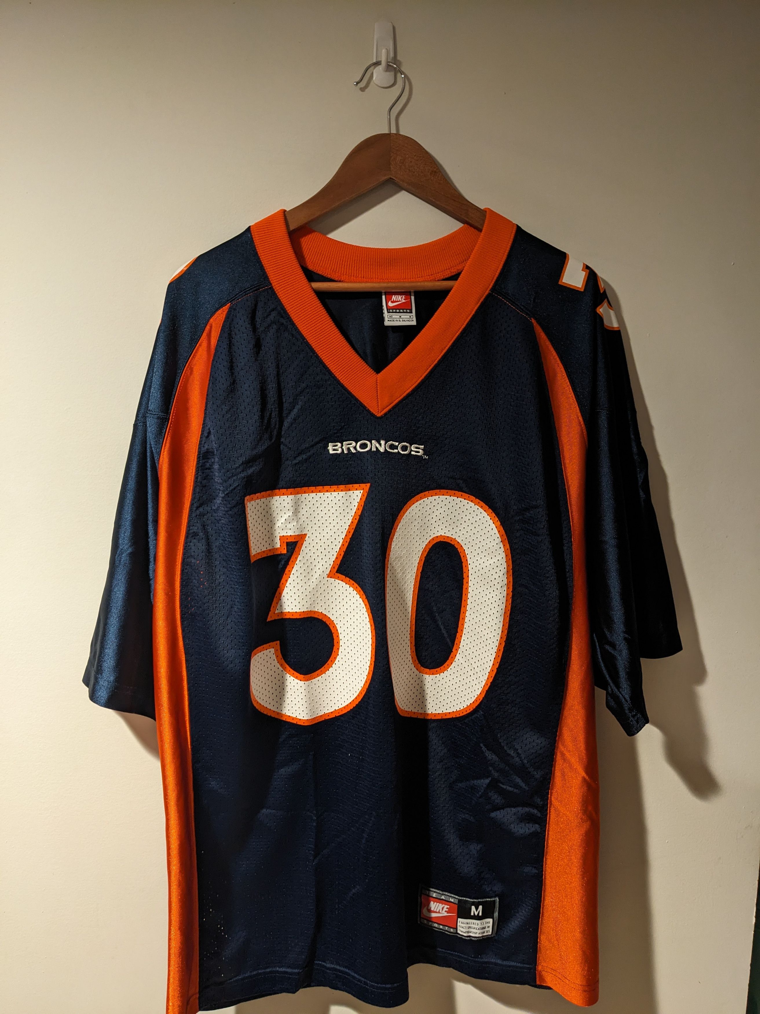 NFL × Nike × Vintage Vintage 90s Denver Broncos NFL Terrell Davis Jersey Size US M / EU 48-50 / 2 - 7 Thumbnail