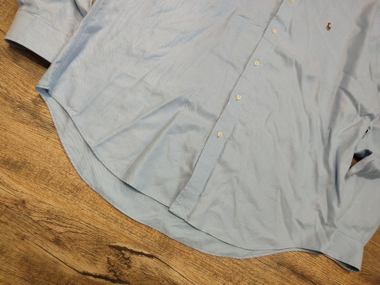 Polo Ralph Lauren Ralph Lauren Mens Blue Chambray Shirt Long Sleeve NON-IRON Size US XL / EU 56 / 4 - 5 Thumbnail