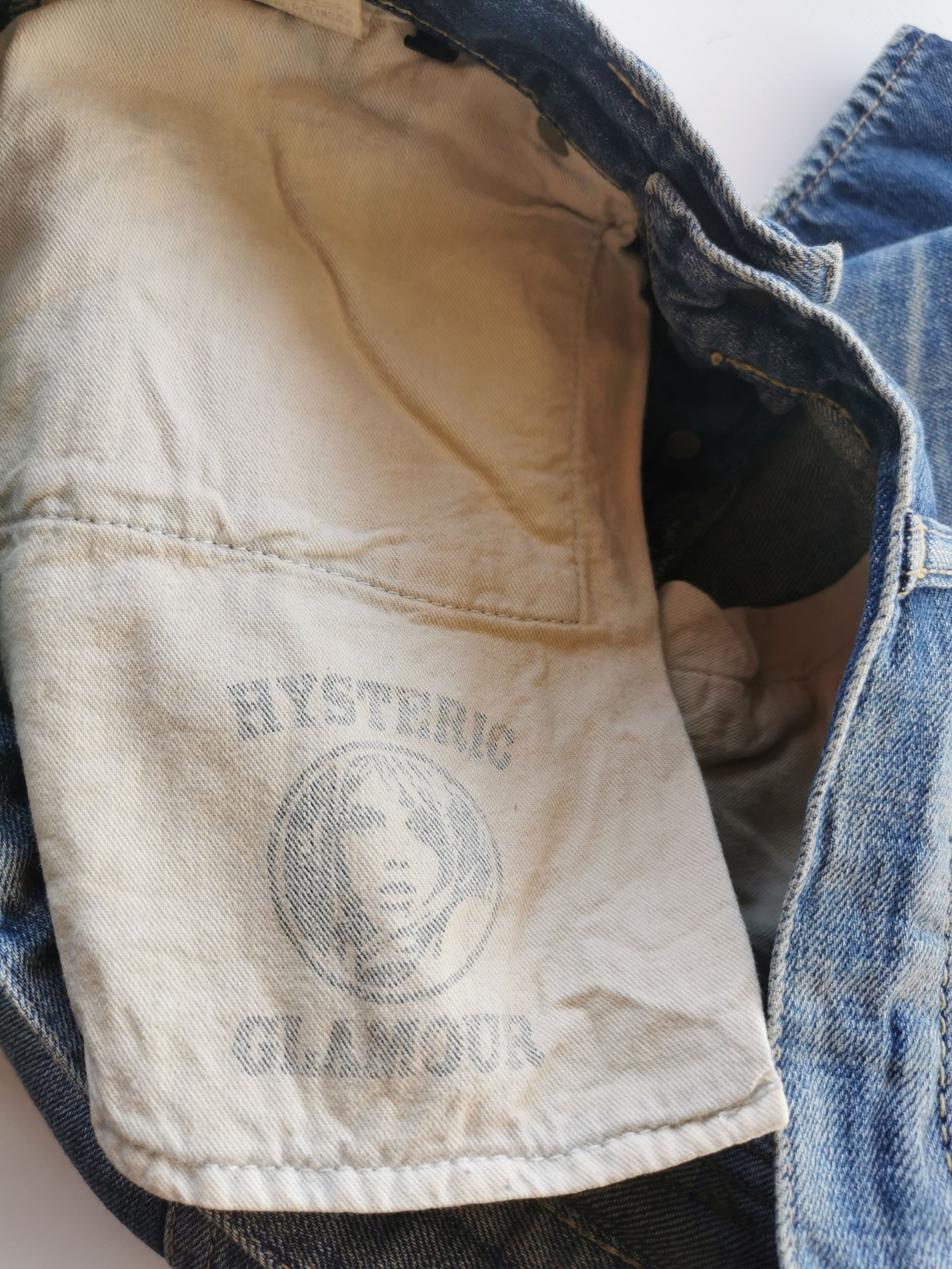 Hysteric Glamour HYSTERIC Hysteric Glamour Vintage Punk Rock Cropped Denim Size US 29 - 12 Thumbnail