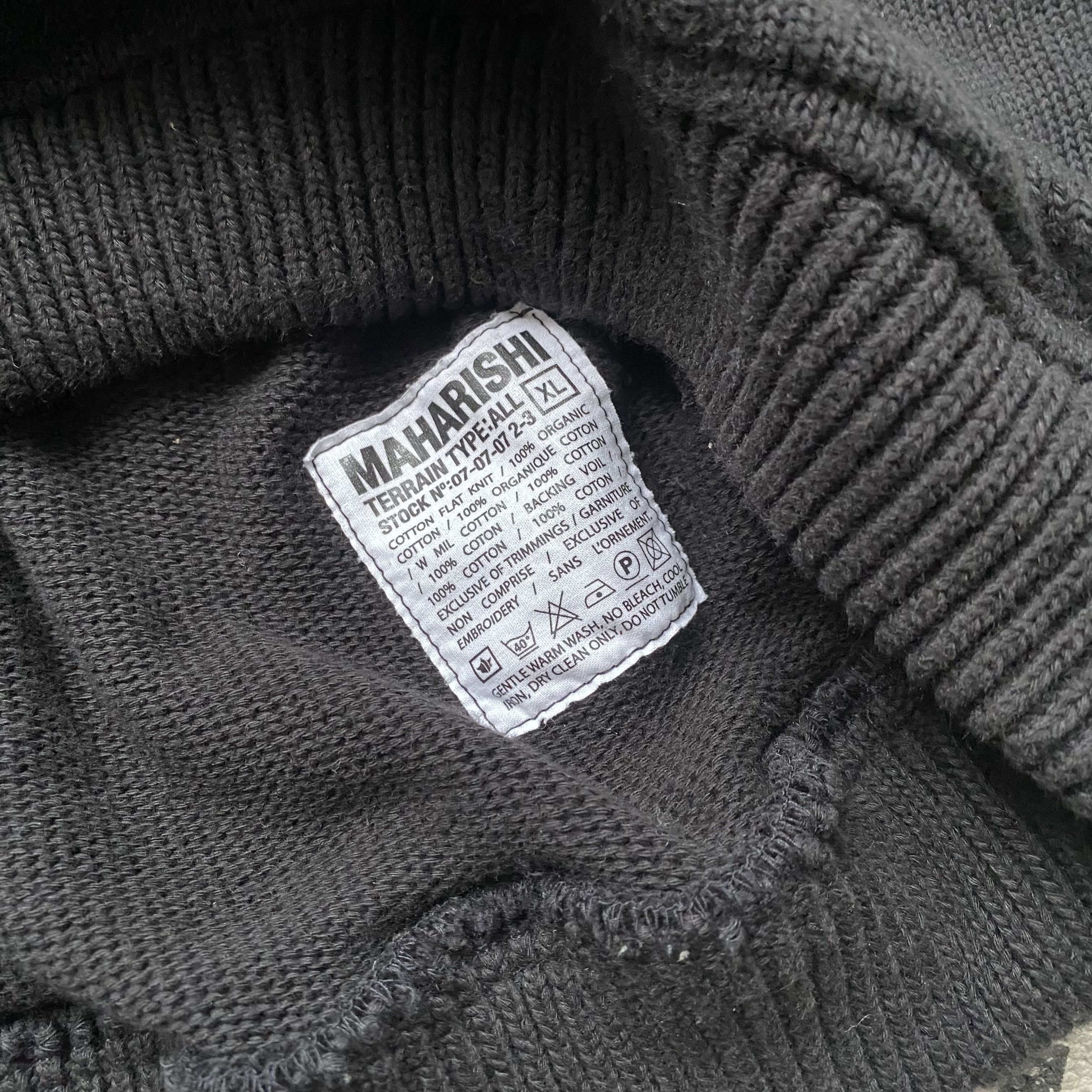 Maharishi Vintage Japanese Maharishi Knit Sweater Heavy Cotton opium Size US XL / EU 56 / 4 - 9 Thumbnail