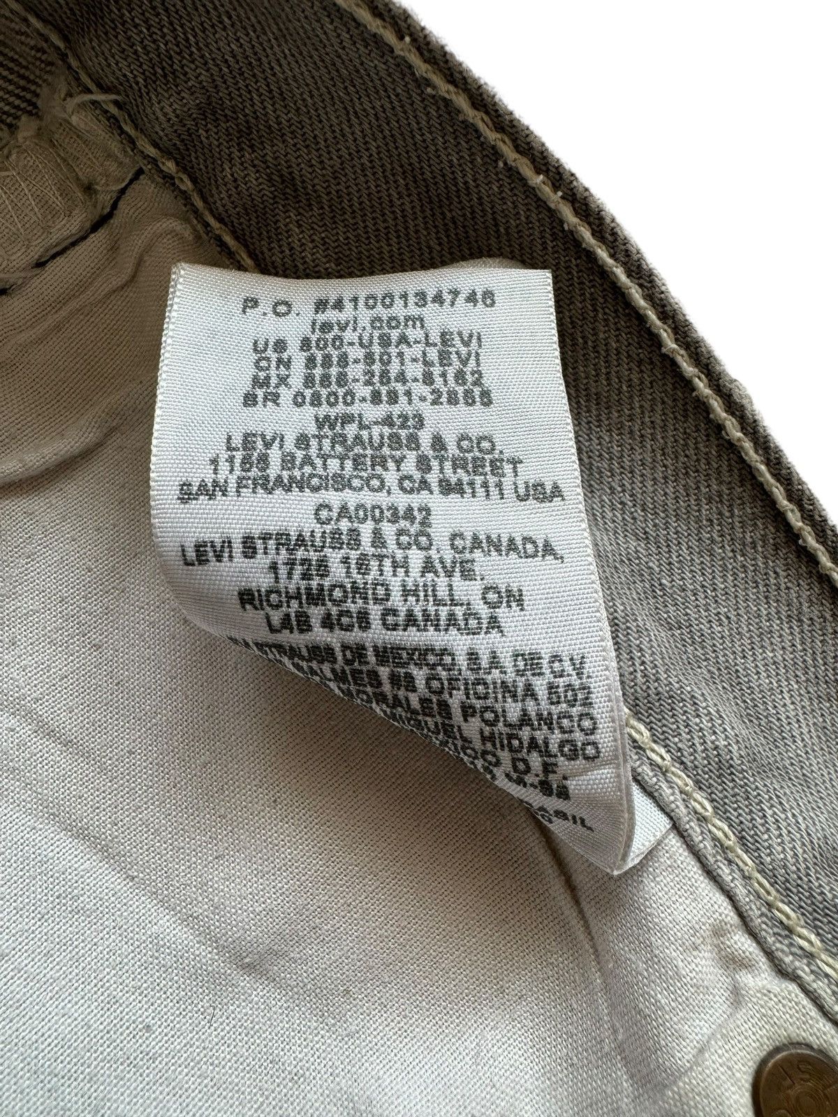 If Six Was Nine Vintage Levi's 501 Grey Wash Painter Denim Jeans Size US 35 - 16 Thumbnail