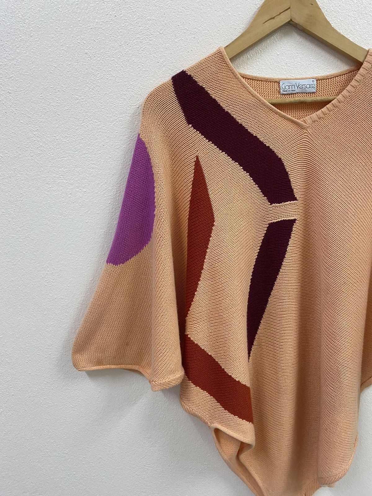 Versace Vtg GIANNI VERSACE 80s Sweater Knit Size M / US 6-8 / IT 42-44 - 3 Thumbnail
