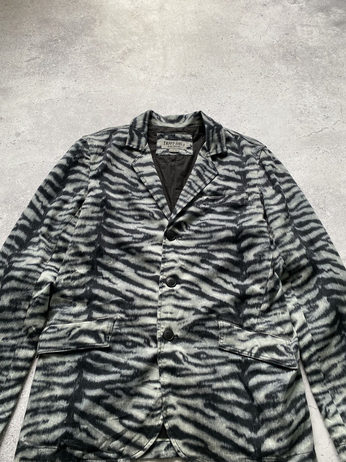 Japanese Brand × Tripp NYC Tripp Nyc Zebra Avant Garde Vintage Blazer Jacket Size US L / EU 52-54 / 3 - 7 Thumbnail