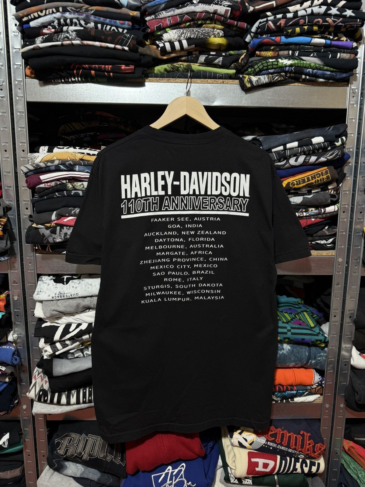 Harley Davidson Vintage 2013 Harley Davidson 110 Years Of Freedom T-Shirt Size US L / EU 52-54 / 3 - 2 Thumbnail