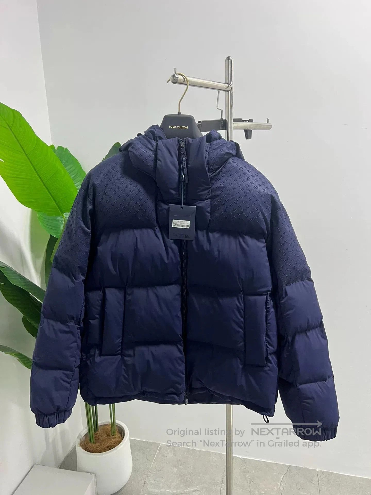 Louis Vuitton new lv blue hooded puffer jacket. Size US M / EU 48-50 / 2 - 1 Thumbnail