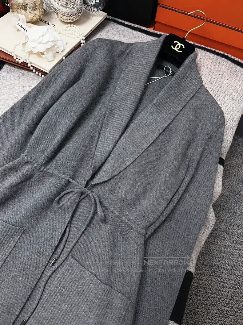 Loro Piana Loro Piana Dark Gray Cashmere and Silk Long Cardigan Size XXS / US 00 / IT 34 - 9 Thumbnail