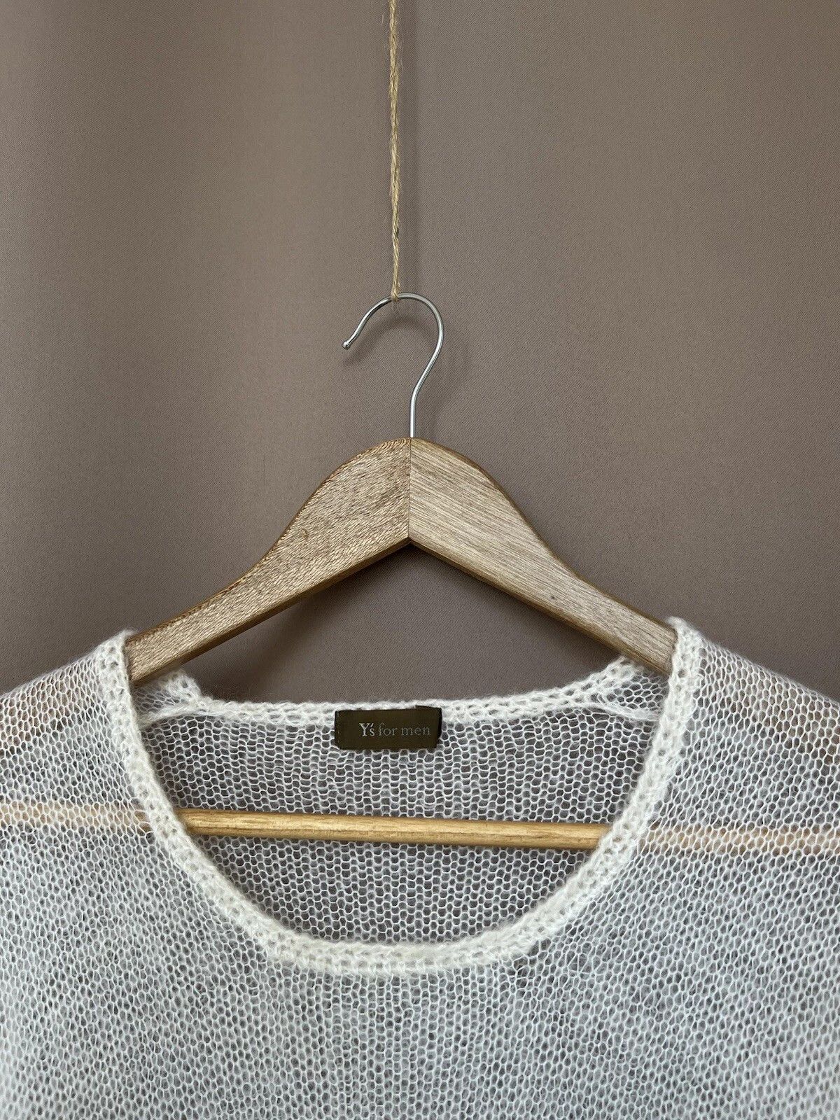 Y's for Men Y`s by Yohji Yamamoto Mesh Archive Wool Sweater Size 2 or M Size US M / EU 48-50 / 2 - 9 Thumbnail