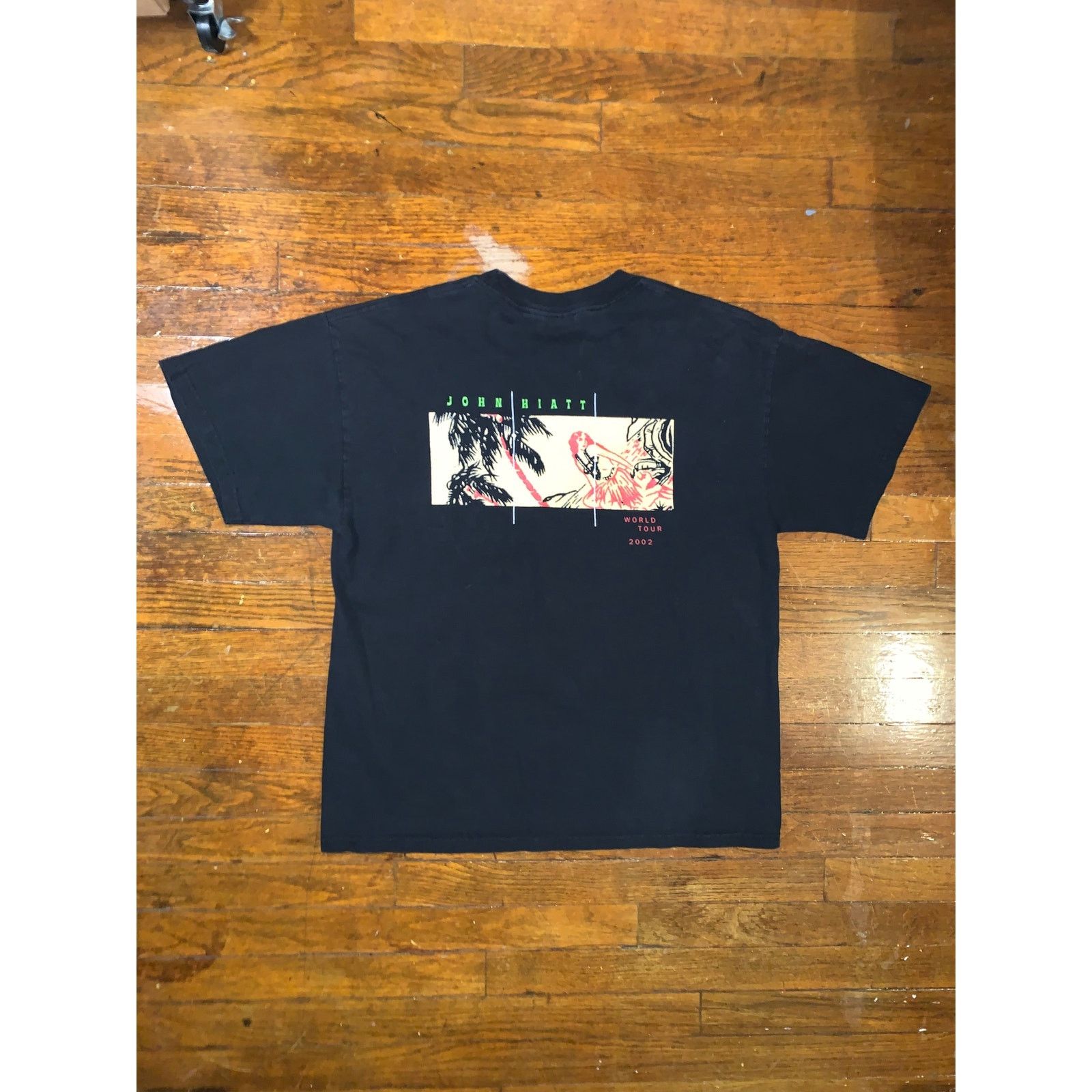 Band Tees × Vintage John Hiatt 2002 Tiki Bar Is Open Tour Black L Band Tee Size US L / EU 52-54 / 3 - 4 Thumbnail