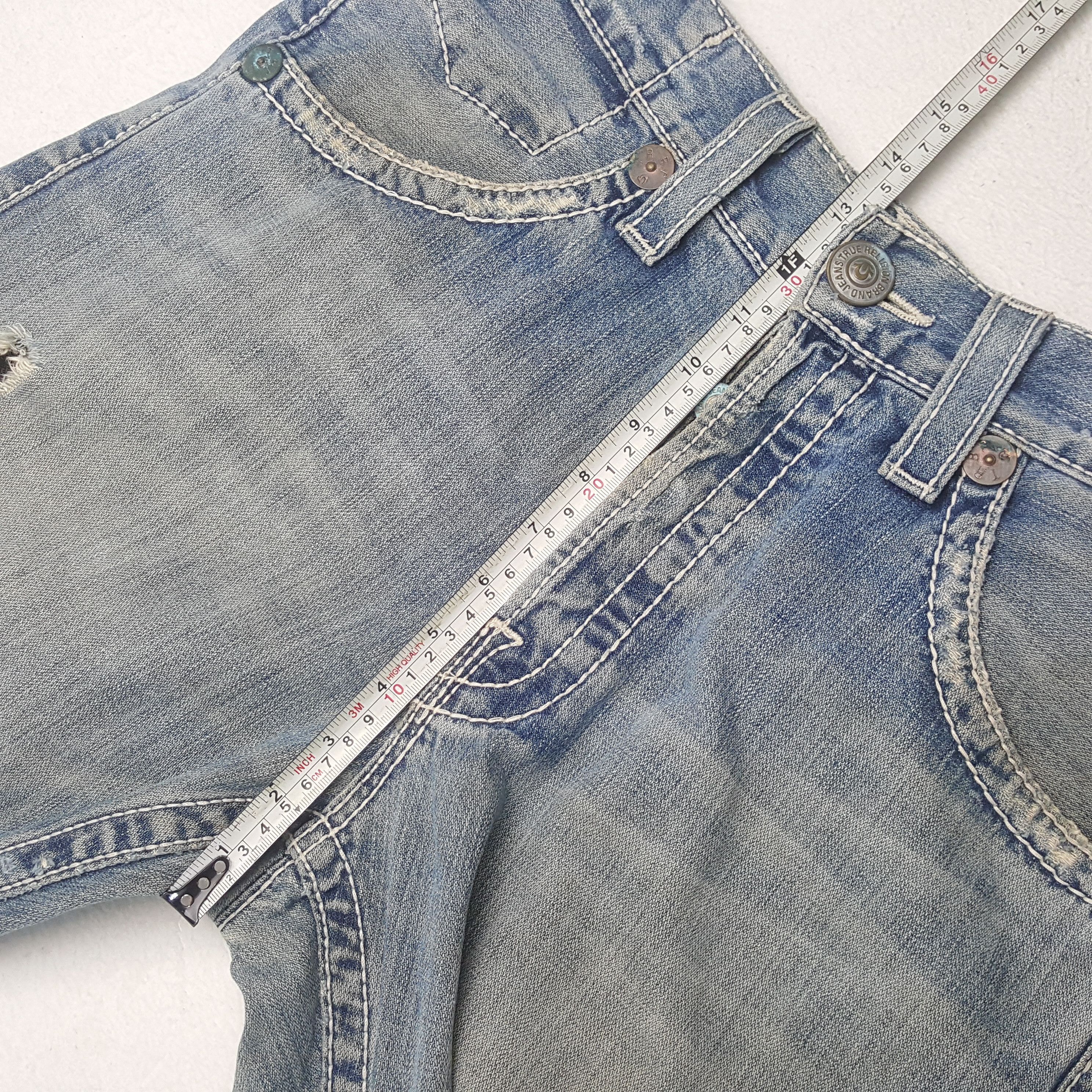True Religion × Vintage True Religion Fashion Streetwear Style Distressed Jeans Size US 33 - 15 Thumbnail
