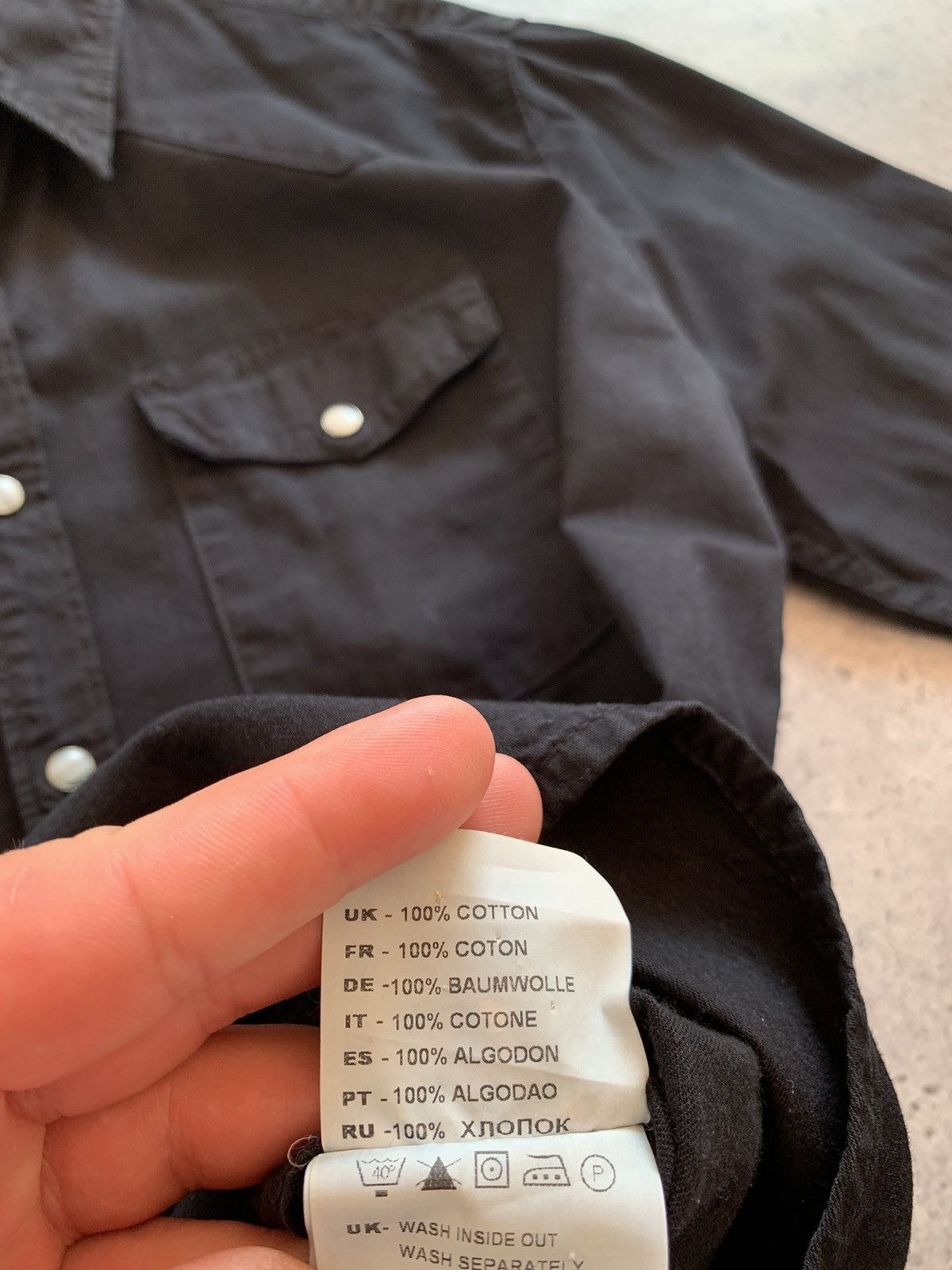 Edwin Vintage Edwin Black Button Up Shirt Japanese Brand L Size Size US L / EU 52-54 / 3 - 8 Thumbnail