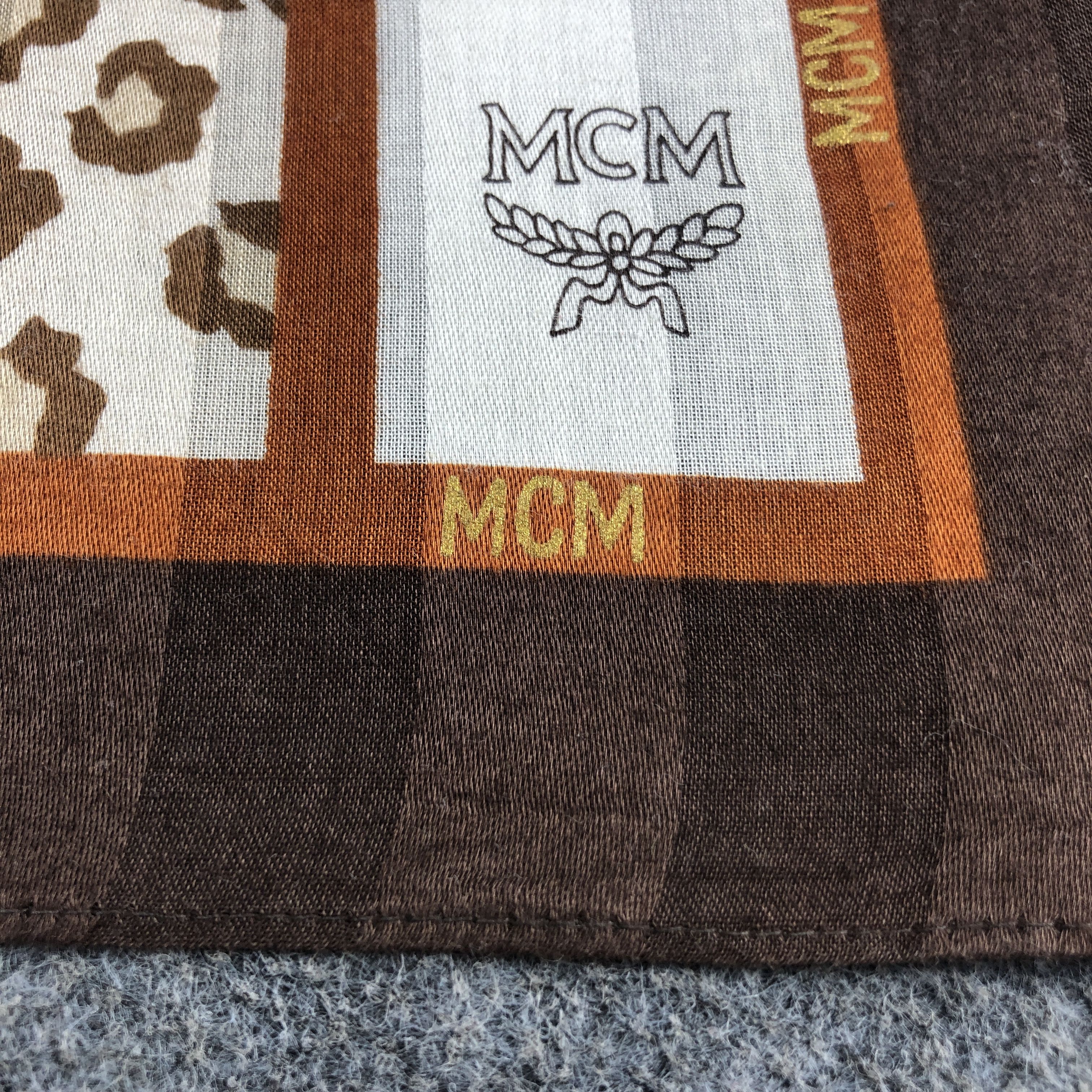 MCM × Vintage MCM Monogram Handkerchief Neckerchief Bandana H2716 Size ONE SIZE - 4 Thumbnail