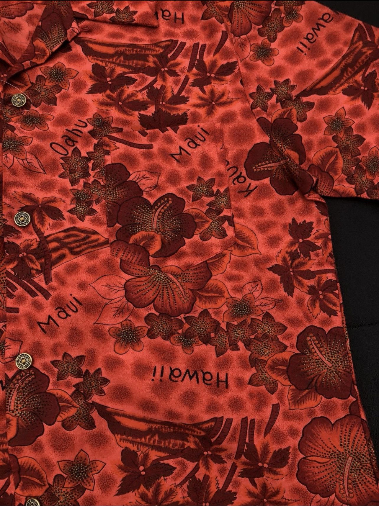 Vintage RARE! Vintage 1960s Royal Hawaiian shirt Aloha Wear Size US XL / EU 56 / 4 - 12 Thumbnail