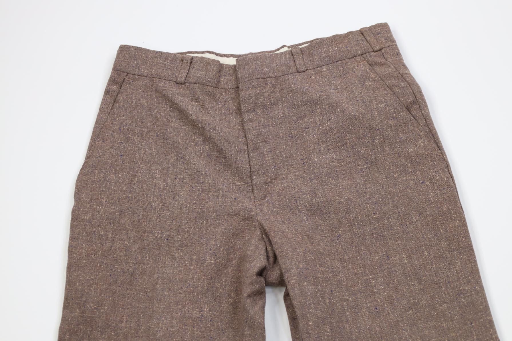 Vintage Vintage 70s Streetwear Wool Blend Knit Wide Leg Chino Pants Size US 29 - 2 Thumbnail