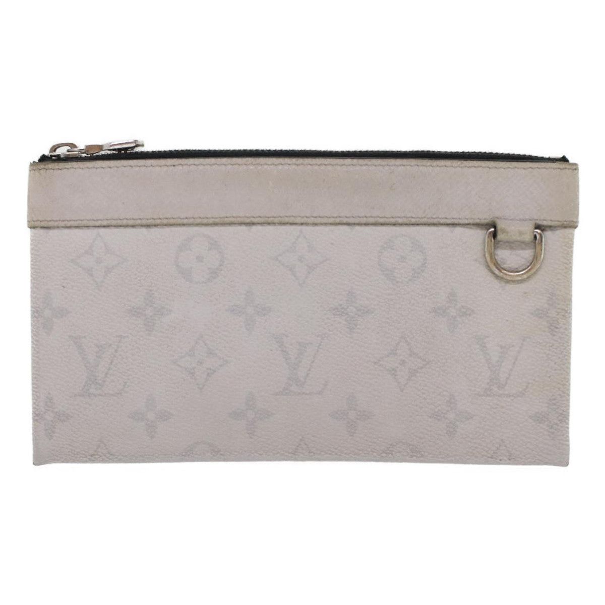 image of Louis Vuitton Discovery Clutch Bag in White, Women's