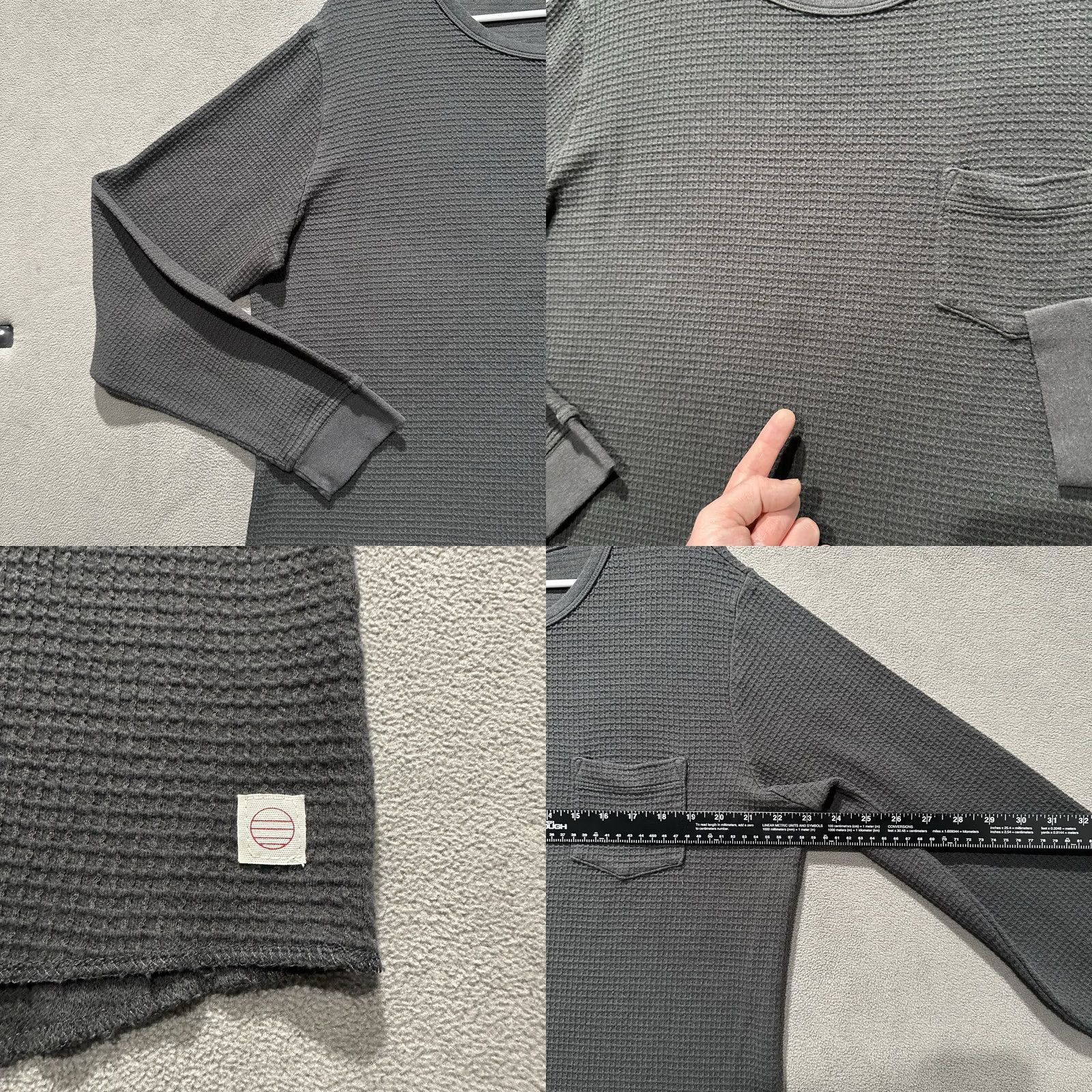 Marine Layer Marine Layer Shirt Mens Large Long Sleeve Crew Waffle Thermal Supima Blend GUC Size US L / EU 52-54 / 3 - 8 Thumbnail
