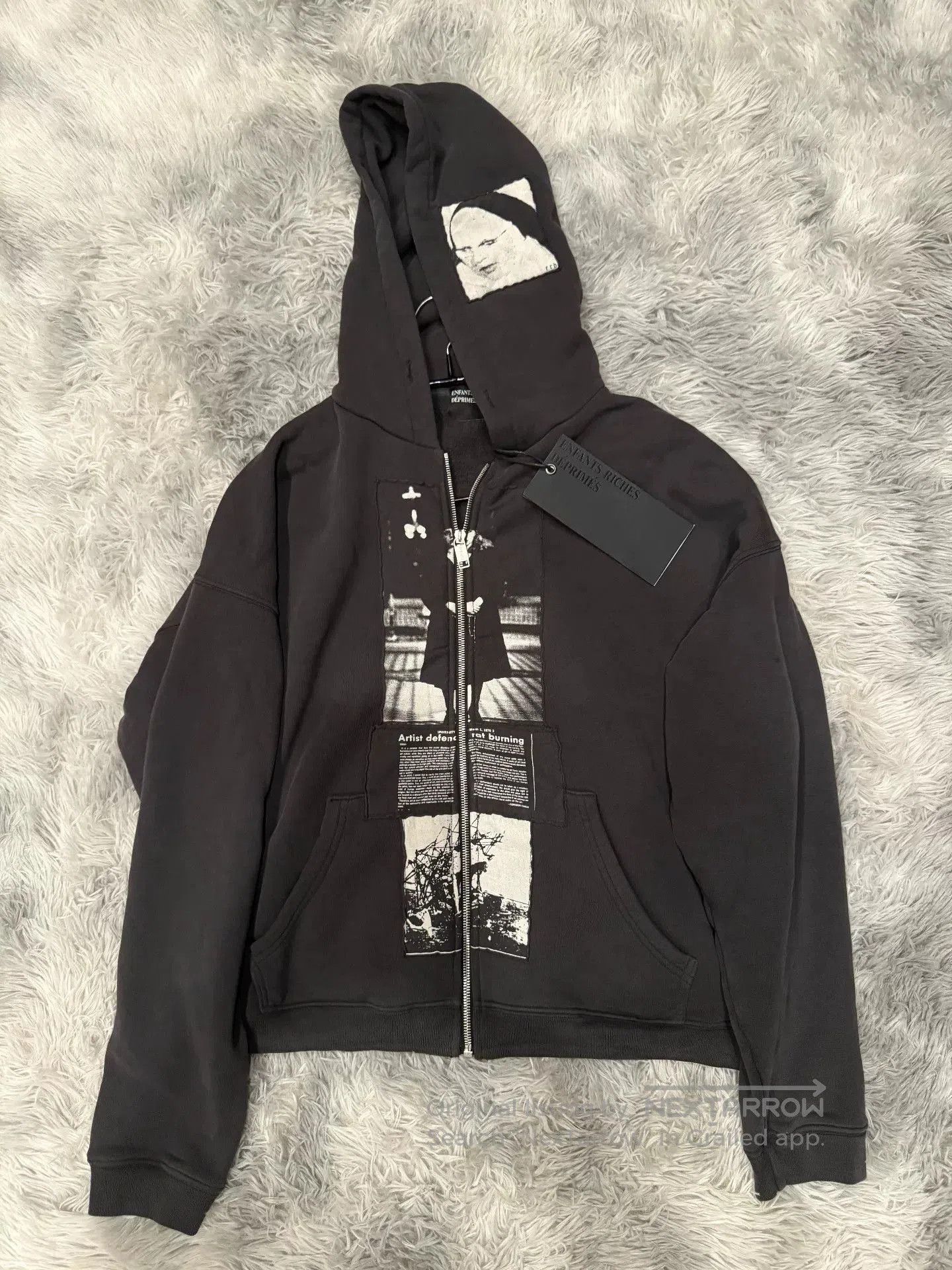 Enfants Riches Deprimes ERD Artist Defends Baggy Zip Hoodie SS25. Size US M / EU 48-50 / 2 - 1 Thumbnail