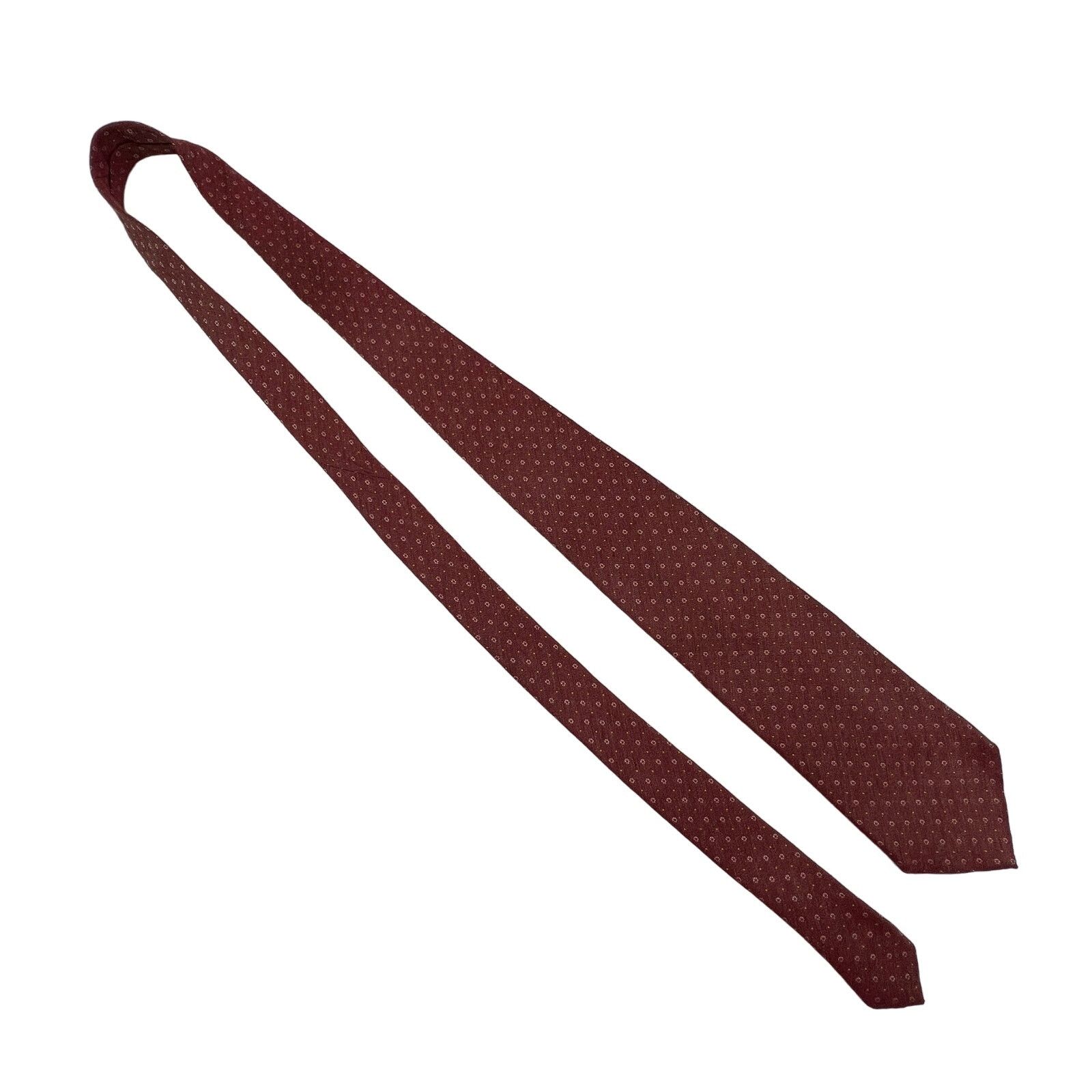 Ermenegildo Zegna Ermenegildo Zenga Red Silk Cotton Foulard Tie Size ONE SIZE - 2 Thumbnail