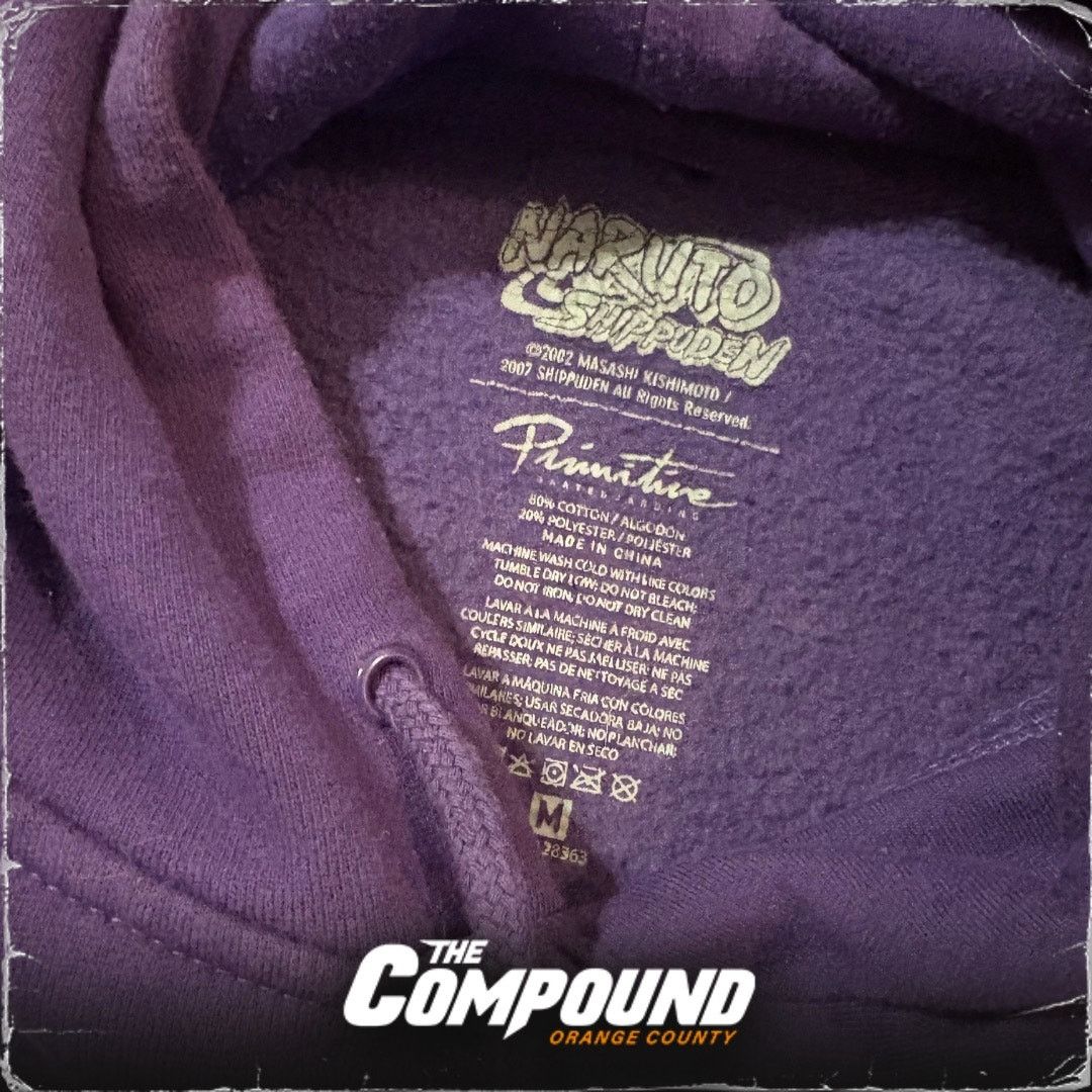 Primitive Primitive x Naruto - Sasuke Uchiha Hoodie - Purple - Medium Size US M / EU 48-50 / 2 - 4 Thumbnail